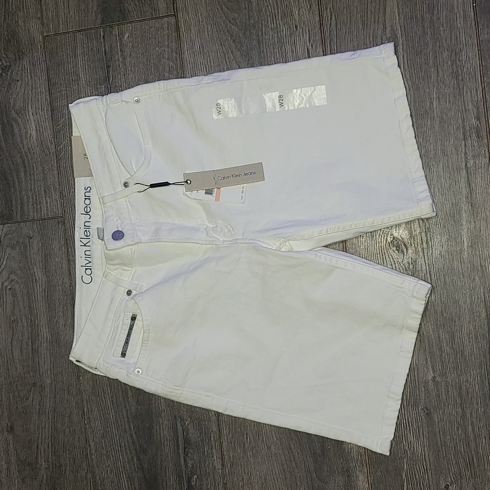 White Calvin Klein Shorts